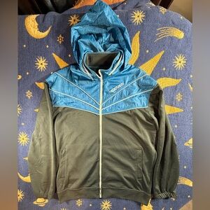 Ecko Unlimited Teal and Olive Windbreaker